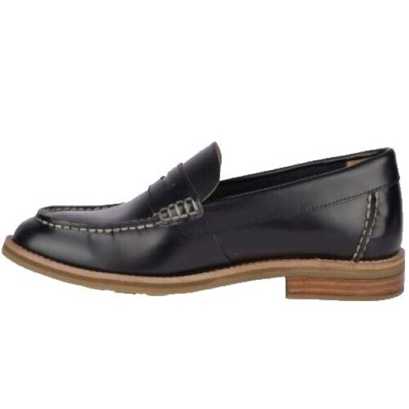Sperry Topsfield Men\'s 13 Penny Loafers Black Dress Shoes Leather Flat Slip On main image 4